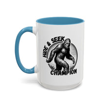 Load image into Gallery viewer, Hide & Seek Bigfoot Accent Coffee Mug (11, 15oz)