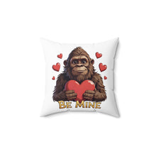 Load image into Gallery viewer, Bigfoot "Be Mine" Valentine Throw Pillow