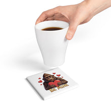 Load image into Gallery viewer, Bigfoot Be Mine Ceramic Coaster