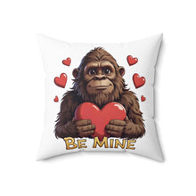Load image into Gallery viewer, Bigfoot "Be Mine" Valentine Throw Pillow