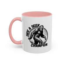 Load image into Gallery viewer, Hide & Seek Bigfoot Accent Coffee Mug (11, 15oz)