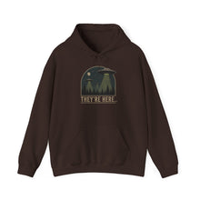 Load image into Gallery viewer, They're Here UFO Alien Invasion Hoodie