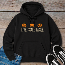 Load image into Gallery viewer, Live Scare Cackle Hoodie