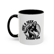 Load image into Gallery viewer, Hide & Seek Bigfoot Accent Coffee Mug (11, 15oz)