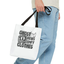 Load image into Gallery viewer, Ghost Shows & Comfy Clothes Tote Bag