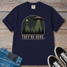 Load image into Gallery viewer, They’re Here UFO Space Invasion T-Shirt