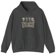 Load image into Gallery viewer, Life's Better With Friends Alien Hoodie