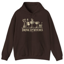 Load image into Gallery viewer, Witches Hoodie — "Drink Up Witches" Spooky Halloween Pullover