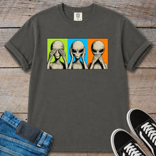 Load image into Gallery viewer, Alien See Hear Speak No Evil T-Shirt