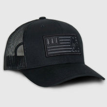 Load image into Gallery viewer, Bigfoot American Flag Trucker Hat (3 Color Choices)