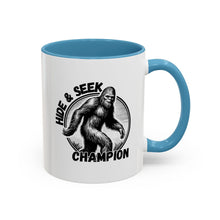 Load image into Gallery viewer, Hide & Seek Bigfoot Accent Coffee Mug (11, 15oz)