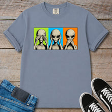 Load image into Gallery viewer, Alien See Hear Speak No Evil T-Shirt