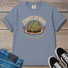 Load image into Gallery viewer, Zombies Eat Brains (Don't Worry You're Safe) T-Shirt
