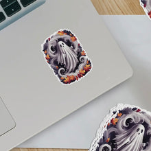Load image into Gallery viewer, Whimsical Ghost in Leaves Sticker