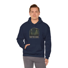 Load image into Gallery viewer, They're Here UFO Alien Invasion Hoodie