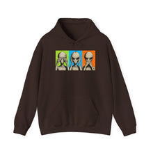 Load image into Gallery viewer, Alien Hear See Speak No Evil Hoodie