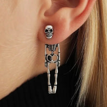Load image into Gallery viewer, Hanging Skeleton Earrings