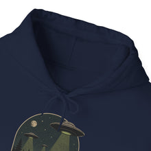 Load image into Gallery viewer, They're Here UFO Alien Invasion Hoodie