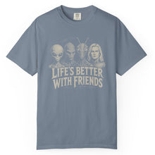 Load image into Gallery viewer, Life's Better With Friends Alien T-Shirt