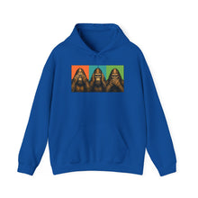 Load image into Gallery viewer, Bigfoot See Hear Speak No Evil Hoodie