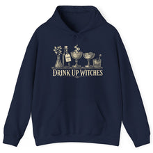 Load image into Gallery viewer, Witches Hoodie — "Drink Up Witches" Spooky Halloween Pullover