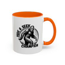 Load image into Gallery viewer, Hide & Seek Bigfoot Accent Coffee Mug (11, 15oz)