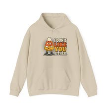 Load image into Gallery viewer, I Don't Like You Either Candy Corn Hoodie