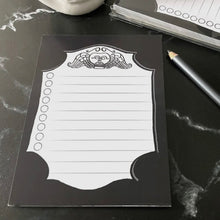 Load image into Gallery viewer, Memento Mori Checklist Notepad