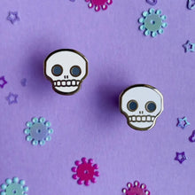 Load image into Gallery viewer, Cute Skull Enamel Earrings