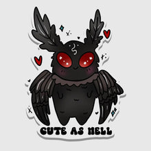 Load image into Gallery viewer, Cute as Hell Mothman Sticker
