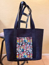 Load image into Gallery viewer, Black Denim Nightmare Tote