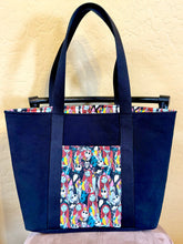 Load image into Gallery viewer, Black Denim Nightmare Tote