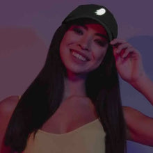 Load image into Gallery viewer, Glow in the Dark Lavender Embroidered Ghost Hat