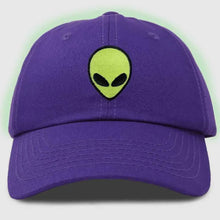 Load image into Gallery viewer, Purple Glow-in-the-Dark Alien Hat