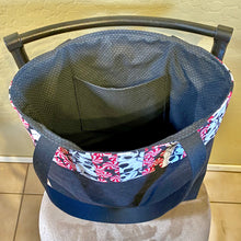 Load image into Gallery viewer, Skull & Peppermint Denim Christmas Tote