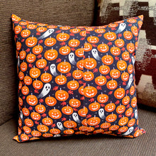 Load image into Gallery viewer, Pumpkin and Ghosts Pillow Sham