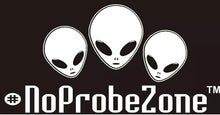 Load image into Gallery viewer, Women's Fitted #NoProbeZone Alien T-shirt