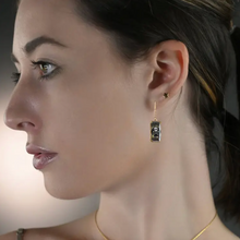 Load image into Gallery viewer, Secret Society Skull Picture Drop Earrings