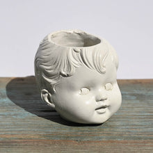 Load image into Gallery viewer, Baby Boy Doll head Planter