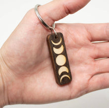 Load image into Gallery viewer, Moon Phases Key Chain