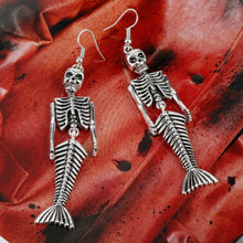 Load image into Gallery viewer, Mermaid Skeleton Earrings