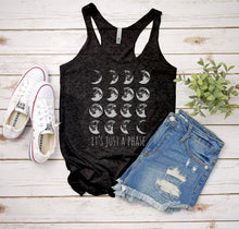 Load image into Gallery viewer, "It’s Just a Phase" Ladies Racerback Tank