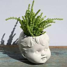 Load image into Gallery viewer, Baby Boy Doll head Planter