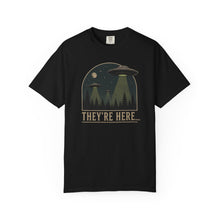 Load image into Gallery viewer, They’re Here UFO Space Invasion Tee
