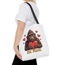 Load image into Gallery viewer, Bigfoot Be Mine Tote Bag
