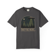 Load image into Gallery viewer, They’re Here UFO Space Invasion Tee
