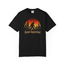 Load image into Gallery viewer, Gone Squatchin' T-Shirt — Retro Bigfoot Hunting Tee
