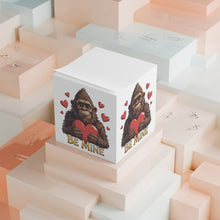 Load image into Gallery viewer, Bigfoot "Be Mine" Valentine Note Cube — Memo Sticky Notes
