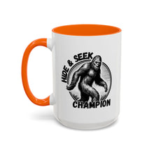 Load image into Gallery viewer, Hide &amp; Seek Bigfoot Accent Coffee Mug (11, 15oz)
