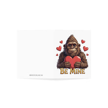 Load image into Gallery viewer, Bigfoot "Be Mine" Valentine Greeting Card (1/10/30/50)

